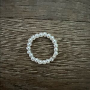 HANDMADE | PEARL WIRE RING SZ 11